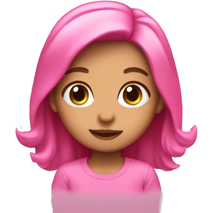Pink cute emoji