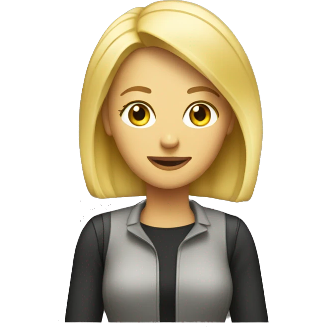 female producer content blond smart emoji