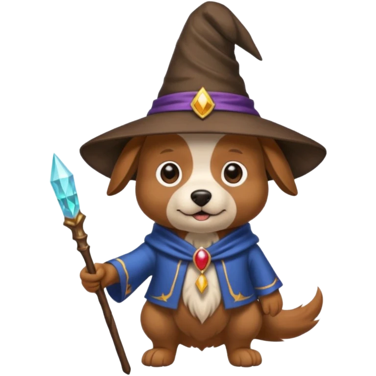 Dog wizard emoji