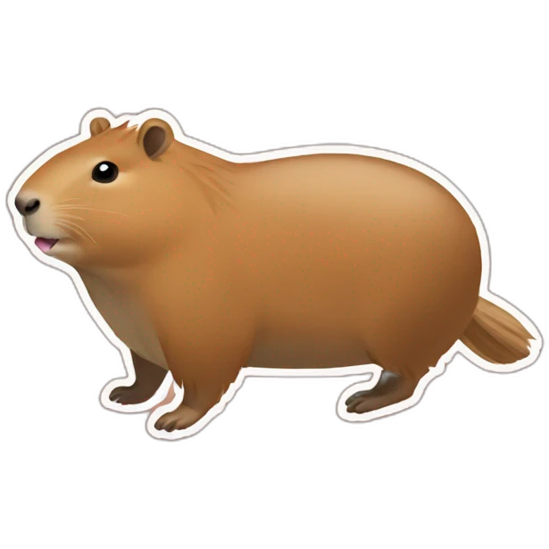 capybara buvant une bière emoji