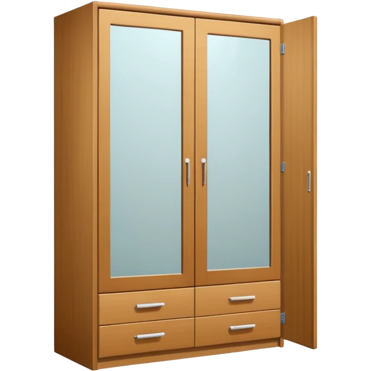 wardrobe modern closed mirror door emoji