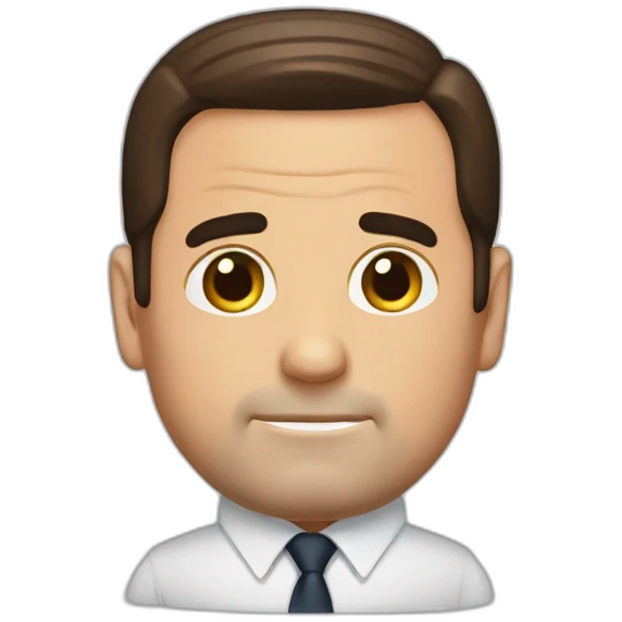 Micheal scott tapping mug emoji