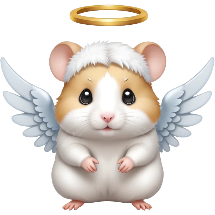 Angel hamster emoji