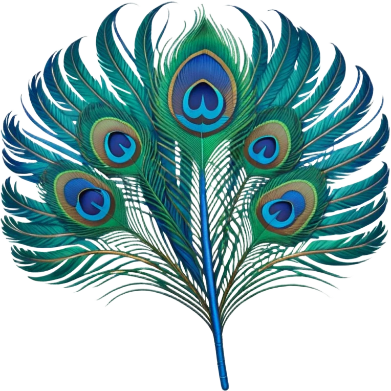 Single Peacock feather emoji