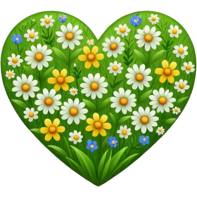meadow-themed heart emoji
