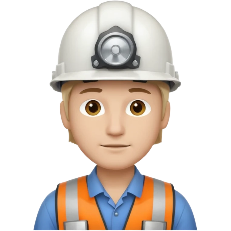 Engineer white helmet emoji