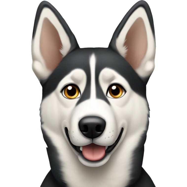 An adult husky mixed with a German shepherd emoji