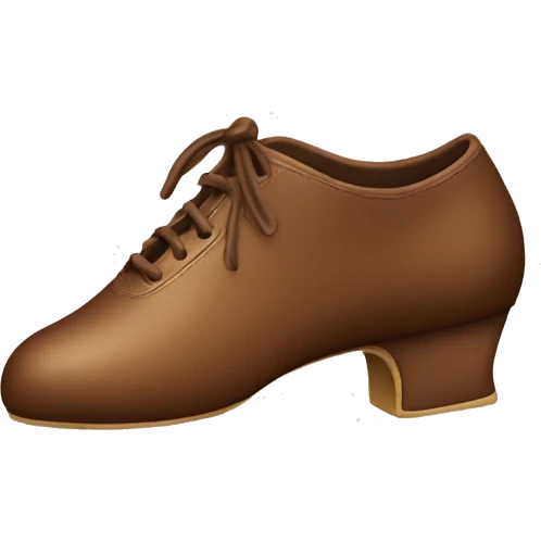 brown ballroom dance one footwear emoji