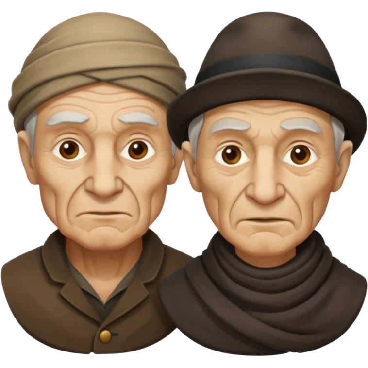 two old robbers only face emoji