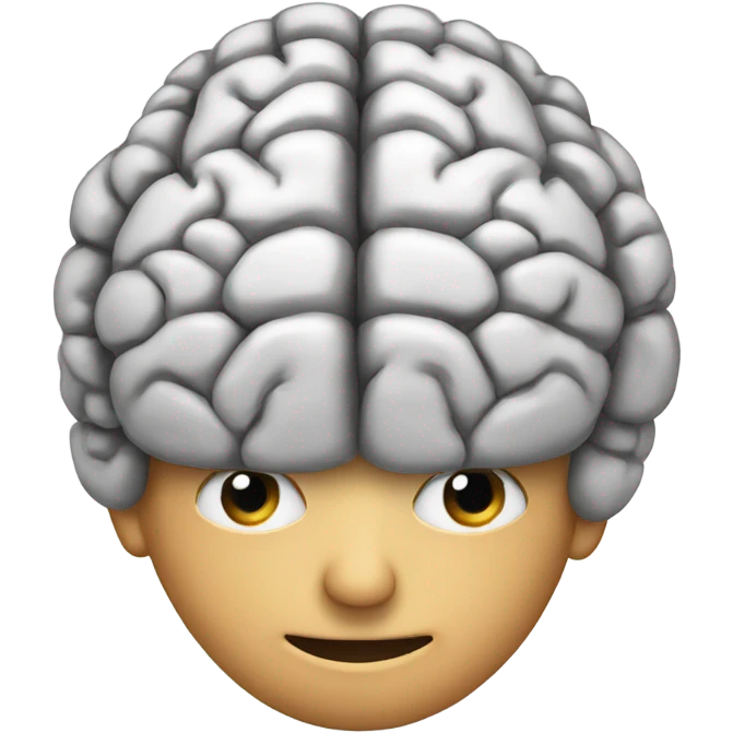 a brain emoji