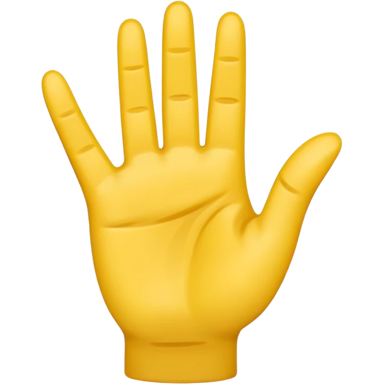 Minimal, flat-style emoji of a hand making the Wyldlife symbol — all fingers extended upward, except the pinky is bent inward to form the shape of a ‘W’ and ‘L’. Simple, bold lines, smooth edges, no extra details, designed in the style of iOS emojis.”  emoji