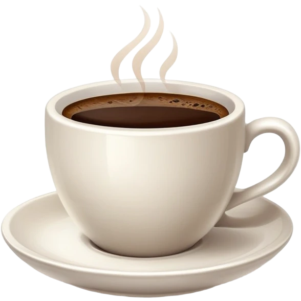 generate realistic detailed cup of coffee in 3d style emoji