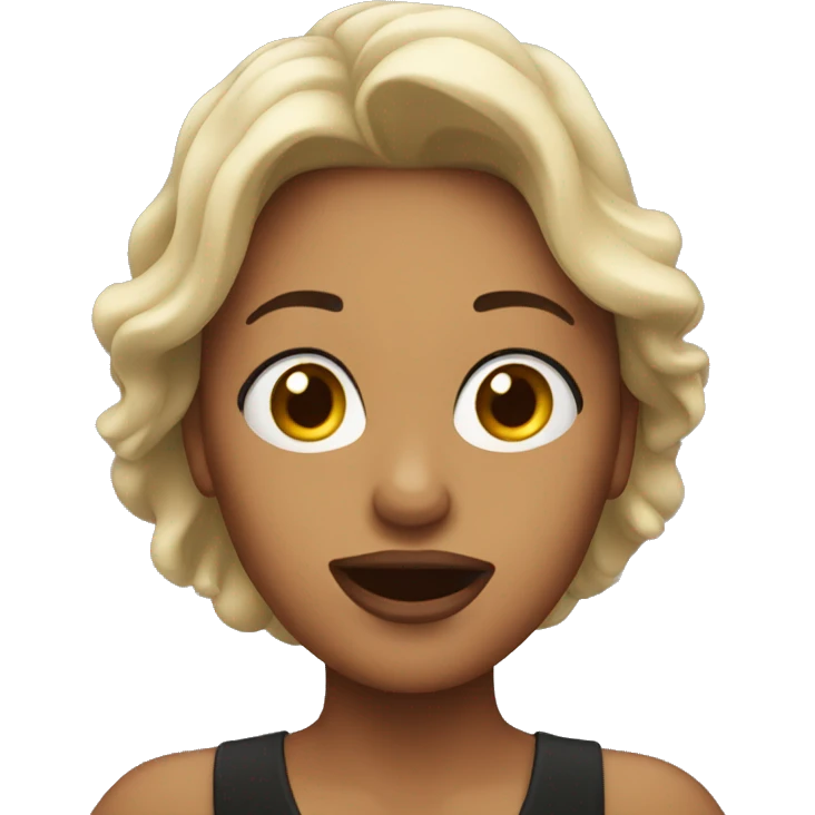 Woman singing  emoji