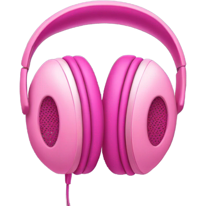 pink headphones emoji