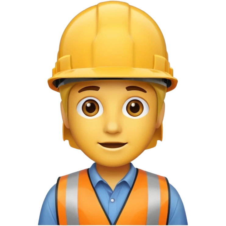 construction hat only, front facing transparent emoji