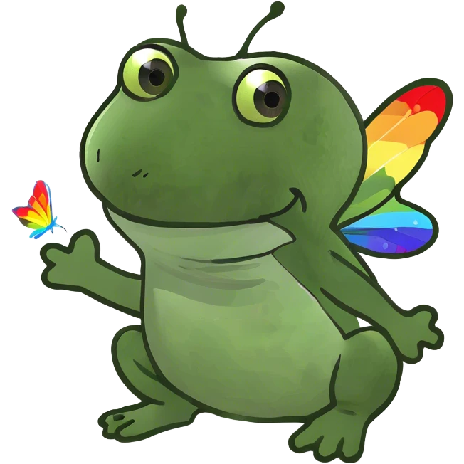 Rainbow butterfly  emoji