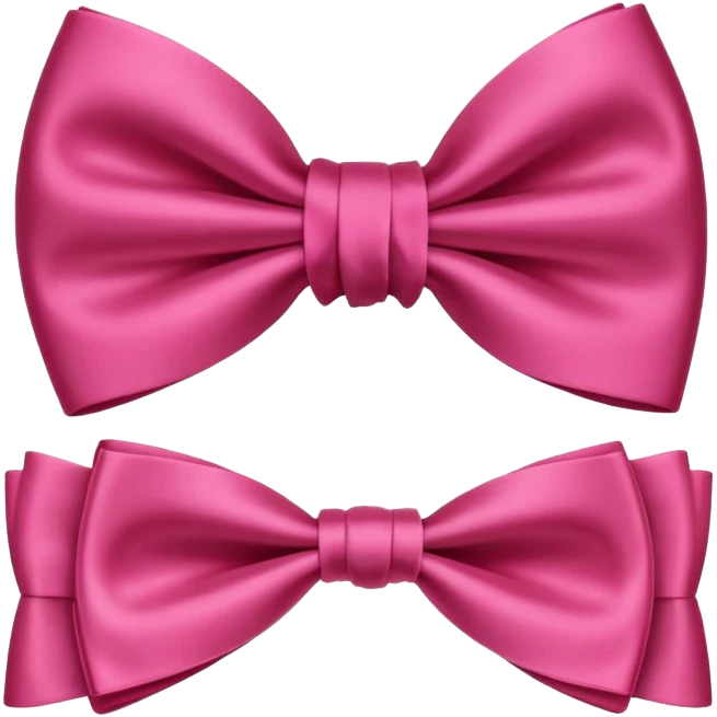 Deep-Reddish-Pink ribbon-bow tie  emoji