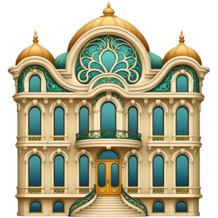 art nouveau aesthetic architecture emoji