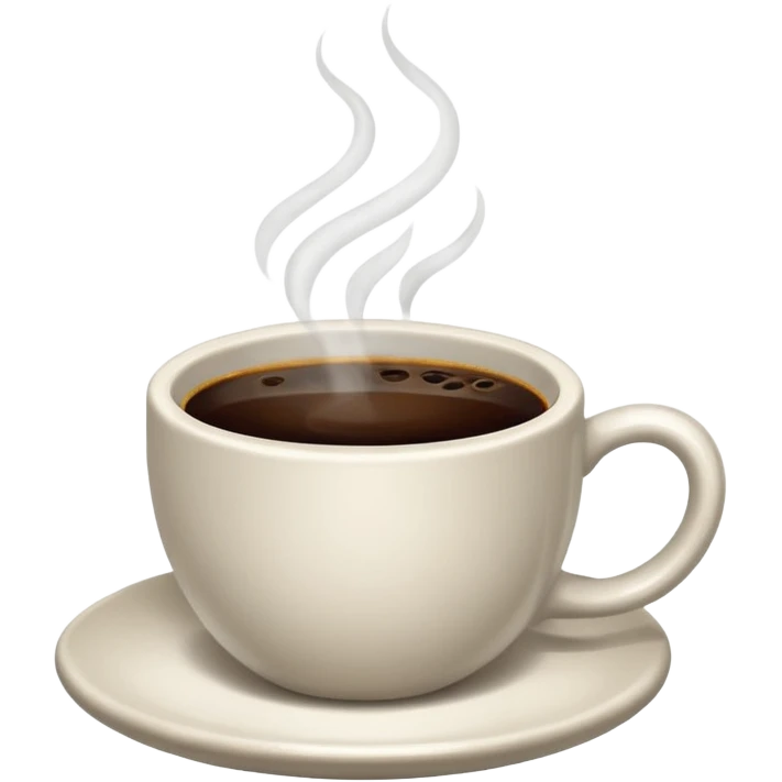 Cup of Black coffee emoji