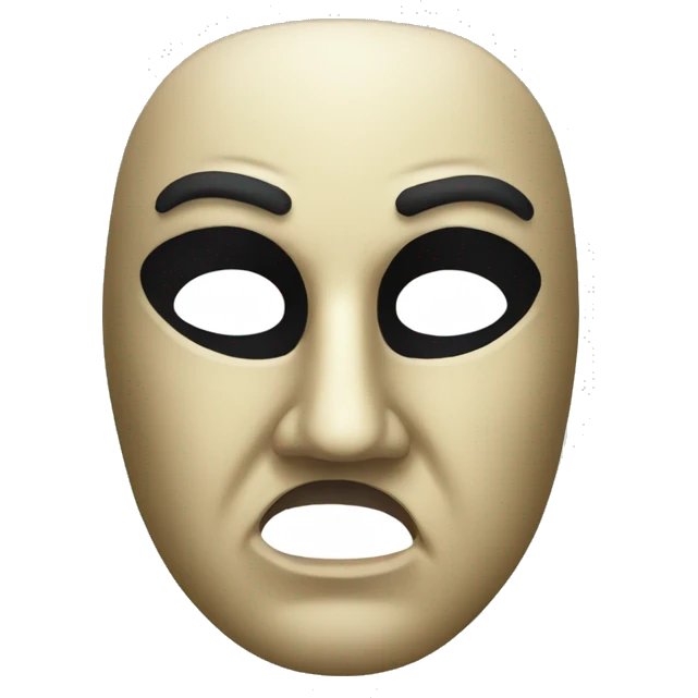 Tragedy opera mask emoji
