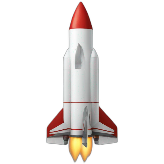 1/2 Rocket heavy emoji