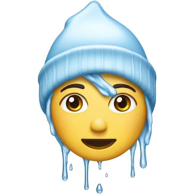 Dripping water woman in touque emoji