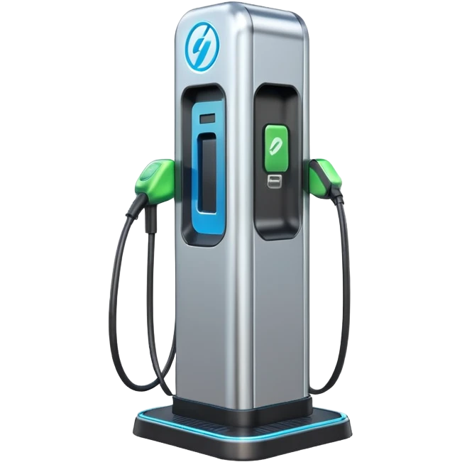 3D Electric Vehicle Charge Station emoji