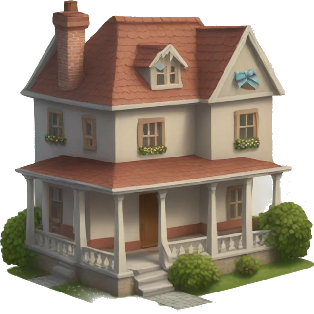 house with bows emoji