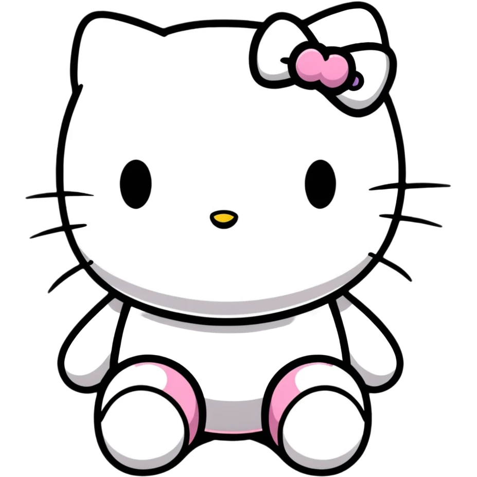Sad hello kitty emoji