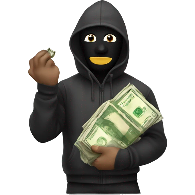 Robber with money bag emoji  emoji