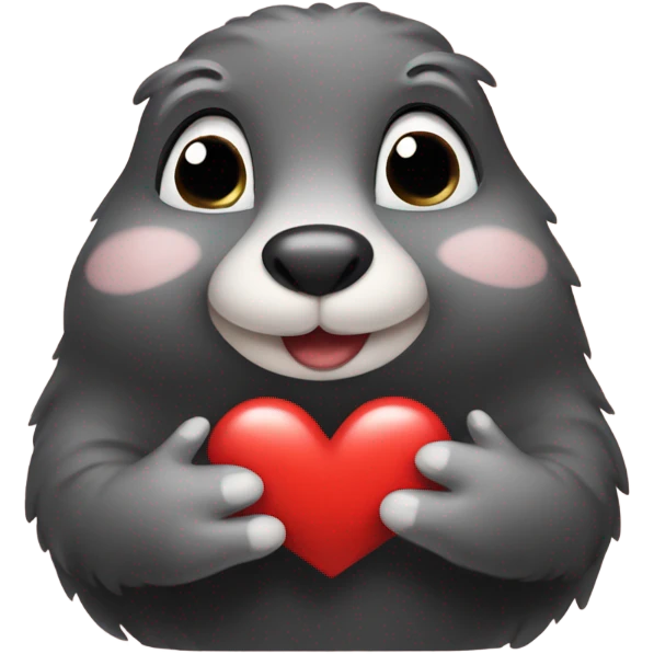 Mole with heart  emoji
