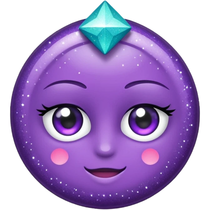 flecha para direita com glitter e roxa > emoji