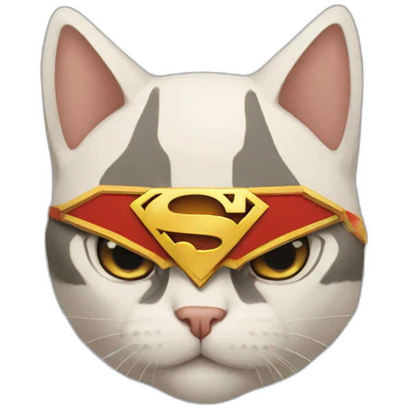 Gato Superman emoji