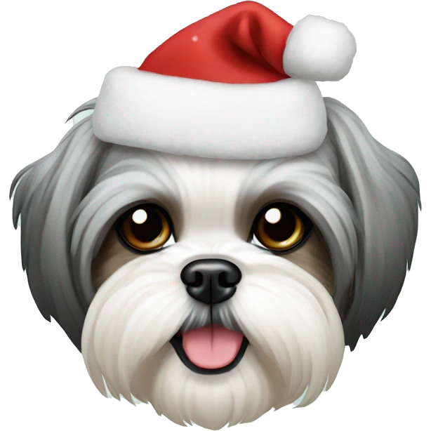Christmas withe Shih Tzu  emoji