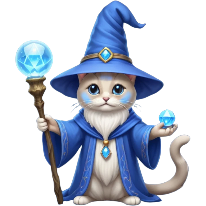 A sorcerer cat emoji