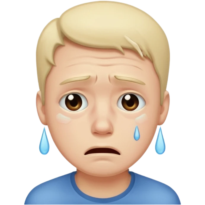 Guy Crying emoji