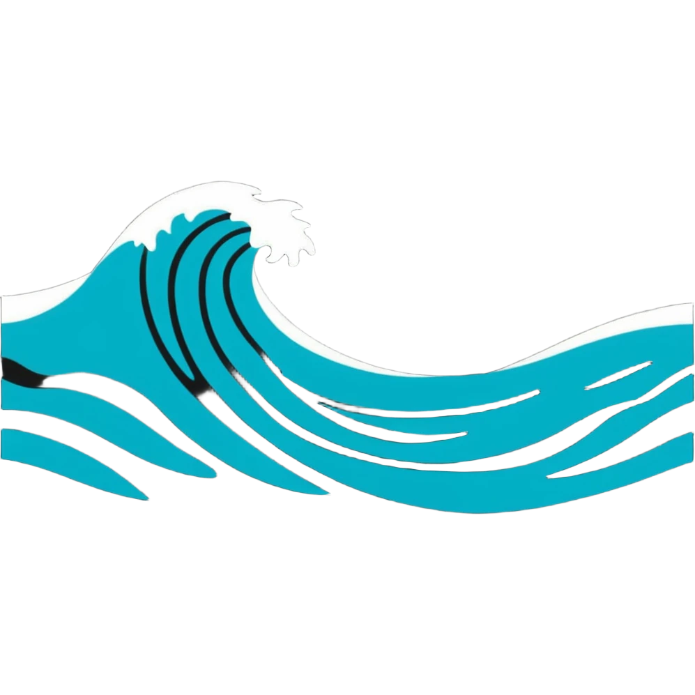 ocean wave emoji