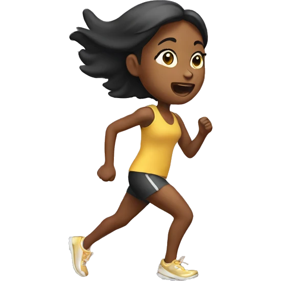 girl running emoji