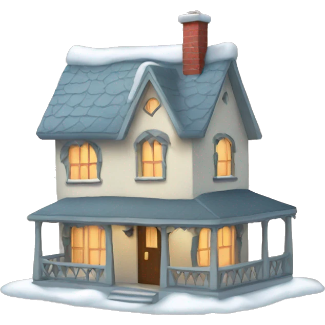 Christmas house  emoji