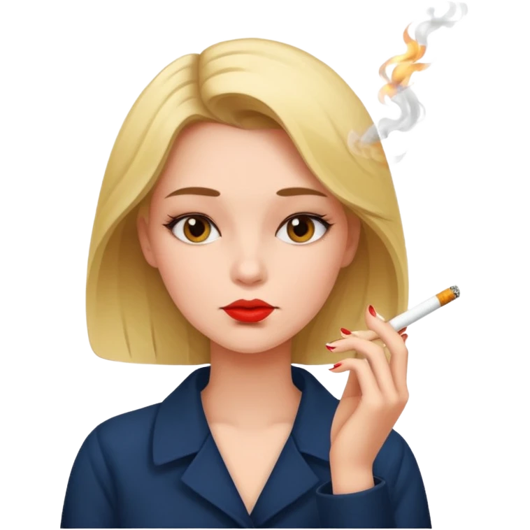 Girl smoking emoji