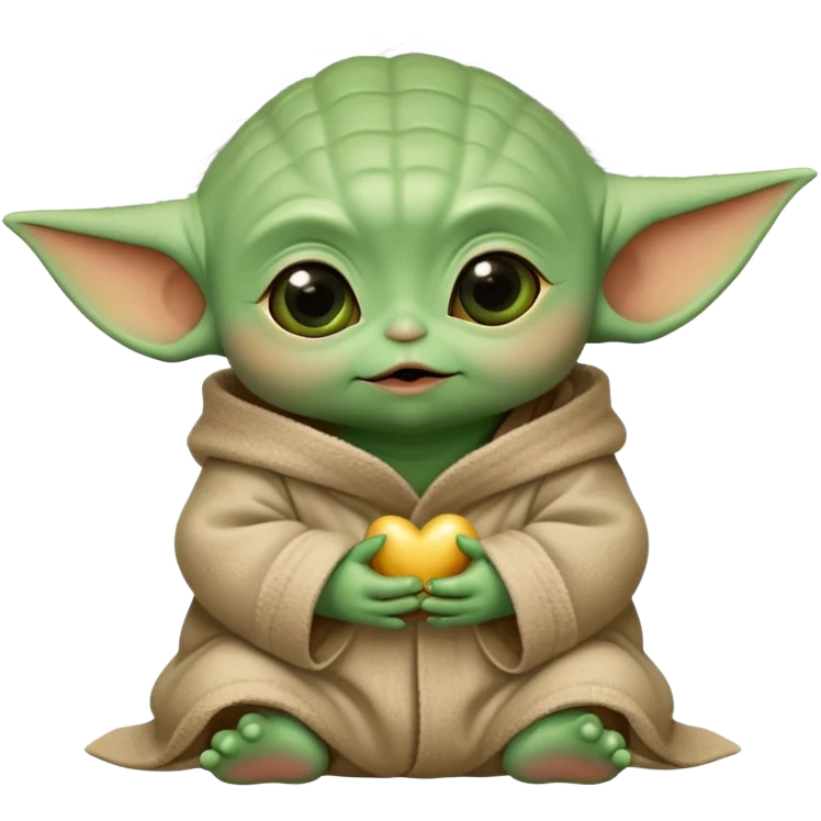 baby yoda kissing emoji