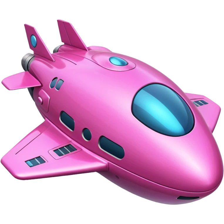 pink spaceship  emoji
