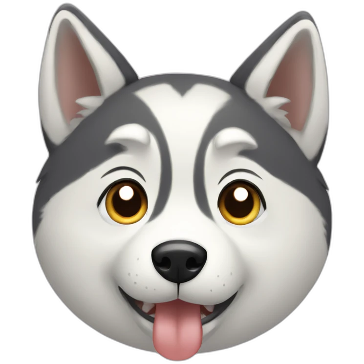 husky asking for food emoji