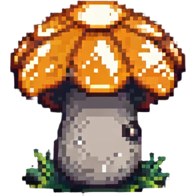 Glowing mushroom emoji