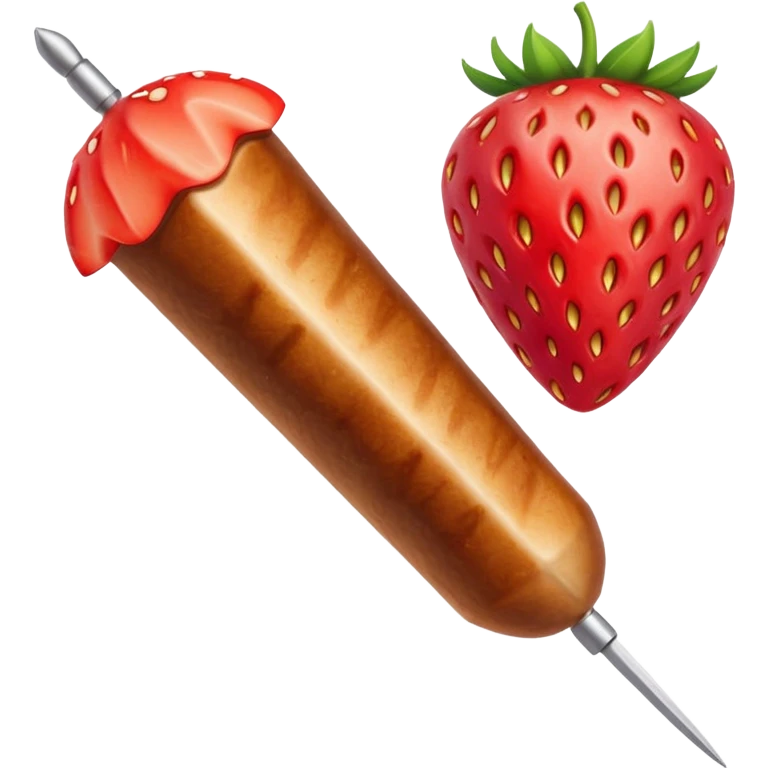 Kebab à la fraise  emoji
