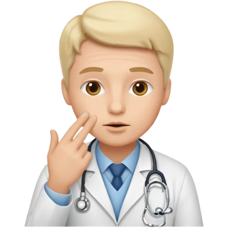 doctor shushing emoji