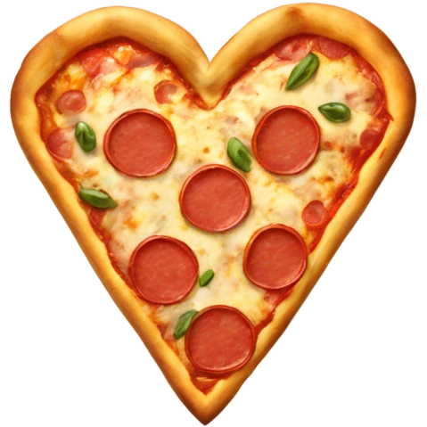 Pizza heart emoji