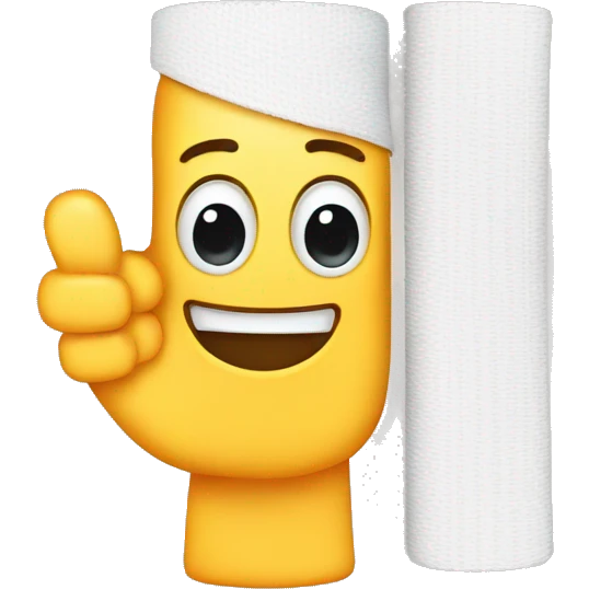 Thumb up emoji with a bandage  emoji