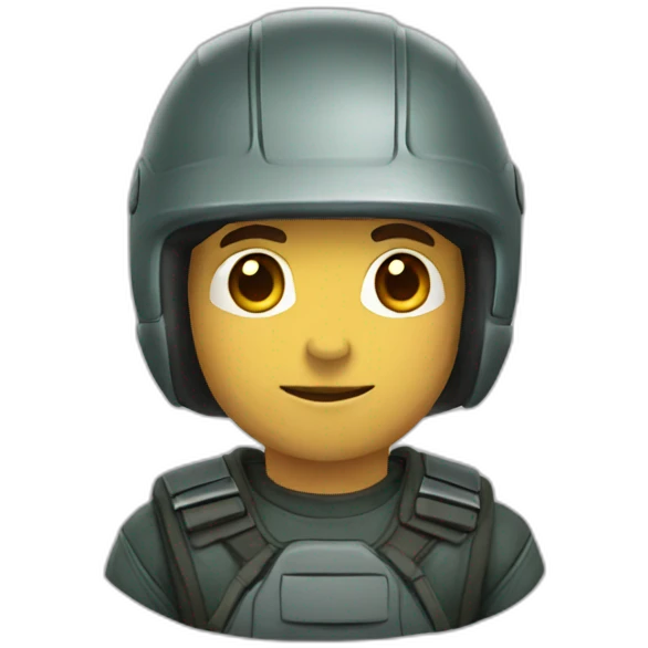 Urso de capacete  emoji