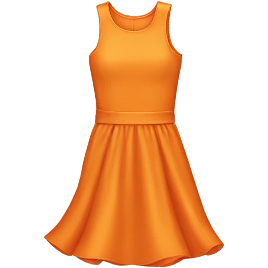 orange dress emoji
